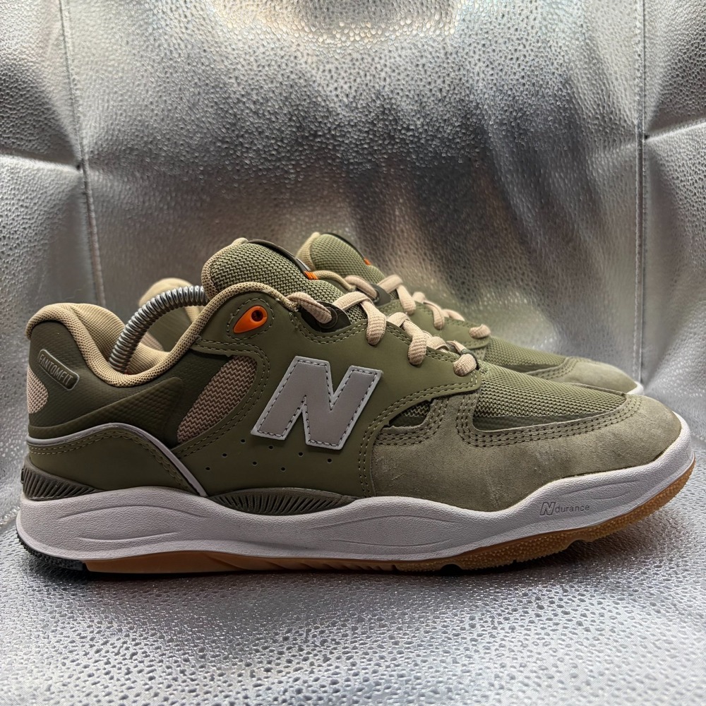 Size 10 New Balance Numeric 1010 Tiago Lemos Olive White Mens Shoes NM1010GM